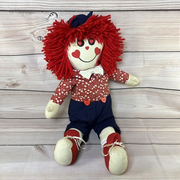 VTG Raggedy Andy Rag Doll 19” Singing & Swaying Sitting Stuffed PBC -Works/Dirty - Picture 16 of 16